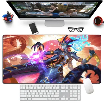 60x30cm Viziuni de N'Zoth Mousepad de Cauciuc Mari Warcraft Gaming Mouse pad Gamer Anime Otaku Calculator Personalizate XL Birou Baiat Cadou Mat
