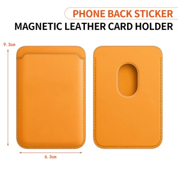 De lux MagSafe Portofel din Piele pentru Apple iPhone 12 Pro Max Mini Oficial Magnetic Titularul Cardului de Credit pentru iPhone 12 Înapoi CLip Sac