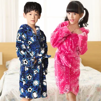 Fierbinte 2020 Toamna Iarna pentru Copii Pijamale Flanel Haine Băieți și Fete Halat de Corali Catifea Pijamale copii pentru Copii Halat de baie X10