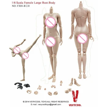 VERYCOOL FX01-B o jumătate de pachet de silicon mare sex feminine organism comun 2.0 cu bronz corp de culoare de 12 inch de acțiune figura corpului