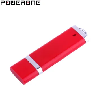 POWERONE plastic brichetă forma USB cu cutie usb unitate flash mini stick de 4GB 8GB 16GB 32GB 64GB memorie stick USB 2.0
