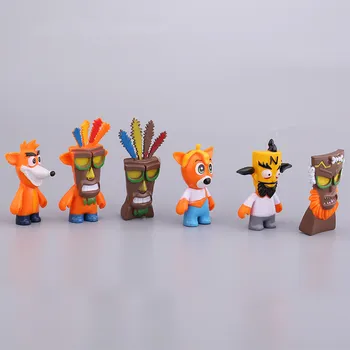6pcs/set Crash Bandicoot de Colectie Model de Jucărie PVC Acțiune Figura Jucării Pentru Copil Ziua de nastere Cadou de Crăciun