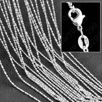 10 buc Argint 925 Cilindrice nod lanț Pentru Femei Barbati Accesorii Bijuterii en-Gros de Piese Droshipping de vânzare cu Amănuntul