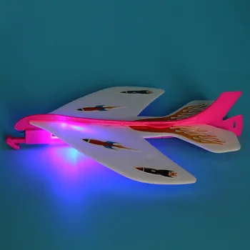 Elastic Luminos Catapulta Avion de Aeronave Diy Flash Elastic Rotund Educative pentru Copii, Jucarii Pentru Baieti, Cadou de Ziua de nastere Pentru Copii