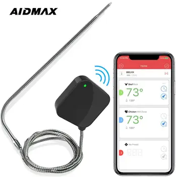 AidMax NanoL Digital Wireless GRĂTAR Termometru de Carne Gratar Cuptor Thermomet Cu Oțel Inoxidabil Sondă de Gătit Termometru de Bucatarie