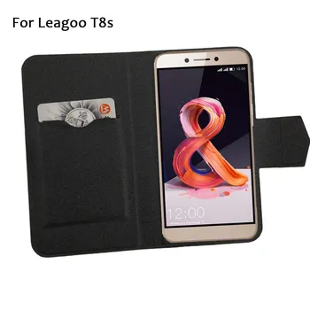 5 Culori Calde! Leagoo T8s Caz Telefon Cu Capac Din Piele,Pret De Fabrica Protecție Completă Flip Stand Piele Coajă De Telefon De Cazuri