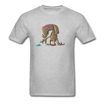 Amuzant Străin Elefant Tricou Barbati Design de Desene animate la Modă, cu Maneci Scurte T-shirt Negru Topuri Cârpă de Bumbac Respirabil Nu se Estompeze