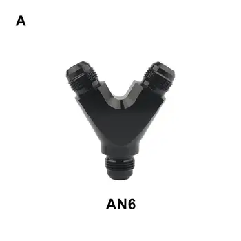 AN6 AN10 Aluminiu 3-way Y Bloc Adaptor Accesorii Adaptor Tip Y Conducta de Ulei Comun Universal pentru împletit liniile de combustibil ulei/combustibil/apă