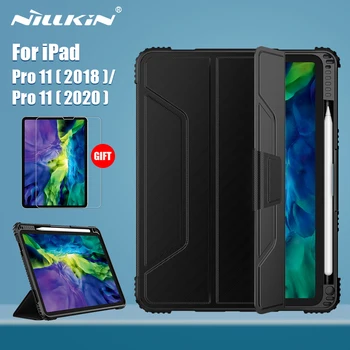 NILLKIN Pentru iPad Pro 11 2020 Magnetic PU Piele Flip Cover PC capacul din spate smart pentru iPad Pro 12 9 cazul în 2020 cu Protector