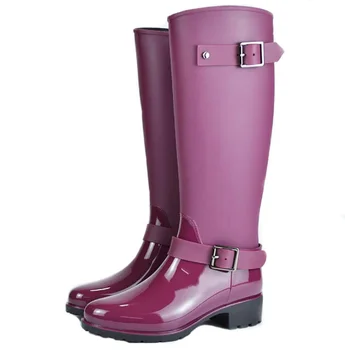 HUANQIU Primăvară cizme de iarna design de brand de la jumătatea vițel cizme student zip cizme de ploaie preppy pantofi de femeie catarama cauciuc rainboots ZLL345