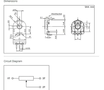 5pcs/lot rezistiv senzorului de poziție a RDC501015A consumabile auto Comutator Senzor