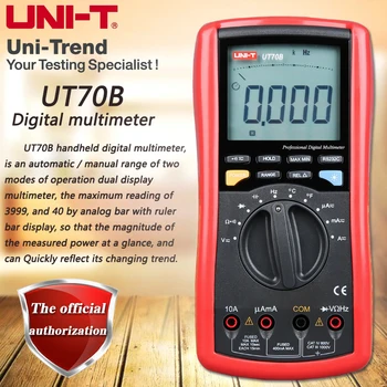 UNITATEA UT70B Multimetre Digitale Naționale Multimetre Digitale de Temperatură Test Analog Indicatorul de Fundal RS232 Transfer de Date