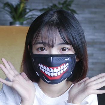 Anime Gura Masti Petrecere Cosplay Masca Halloween Desene Animate Moda Personală Mască De Protecție Tokyo Ghoul Față Măști De Gura