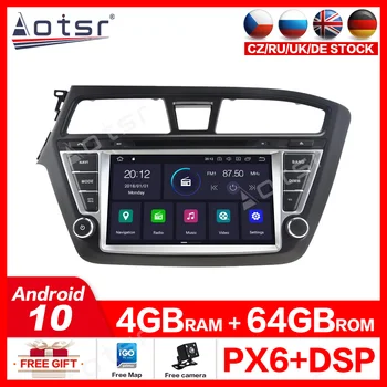 Android 10.0 PX6 DSP Pentru Hyundai i20-2018 Masina Stereo Multimedia Player, DVD, Radio-Navigație GPS Capul unitate Audio 2DIN IPS