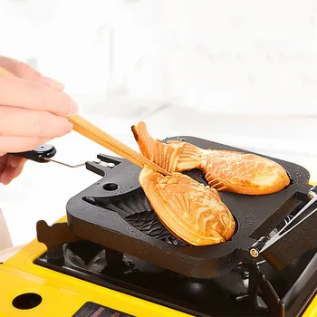 Japoneză Specială Filtru de Clătită în Formă de Pește DIY Bakeware Vafe Pan 2 Exprimate Bucătărie Acasă Tort Cookie Tava de Copt Instrumente #45