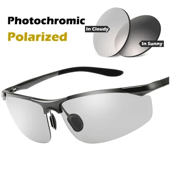 Bărbați Fotocromatică Polarizat ochelari de Soare de Designer de Brand pentru Conducătorii auto de sex Masculin Sport în aer liber, Ciclism, de Conducere de Pescuit UV400 Ochelari