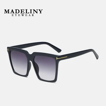 MADELINY Supradimensionat ochelari de Soare Femei Pătrat Ochelari de Soare Femei/Bărbați de Lux Ochelari pentru Femei Designer Oculos UV400 MA246