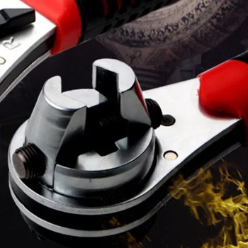 6-22mm Cheie dinamometrică Reglabilă cu Clichet cu Non-Alunecare Mâner Sanitare Țeavă Cheie cu Clichet Repararea Instrument pentru Fabrici