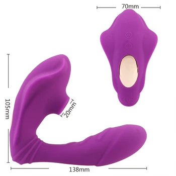 IKOKY Suge Vibratorul Clitoris Vagin Stimularea punctului G Jucarii Sexuale pentru Femei Vagin Duble Vibrații 10 Viteza Biberon Fraier