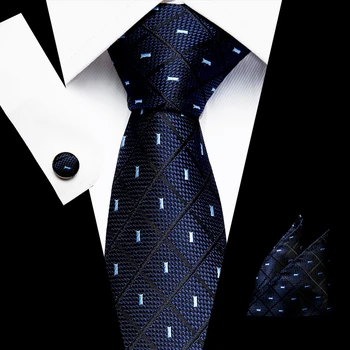 Nunta Lega de 7,5 cm Mătase Legături de Gât Pentru Bărbați Batistă Cuffink Cravată Albastră Și Roșie Cravata Mens Flomal Petrecere de Nunta Mens Clasic Legături