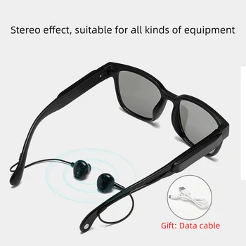 3IN1 bluetooth 5.0 Polarizate Inteligent Căști Sport ochelari de Soare Wireless Audio ochelari de Soare IPX7 Cască Căști Boxe cu microfon