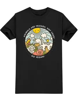 Wearepinky T cămașă Bărbați/Femei de Moda High Street Amuzant Tricouri 90 O-Gât Scrisoare Aplici ANIMALELE SUNT PRIETENII