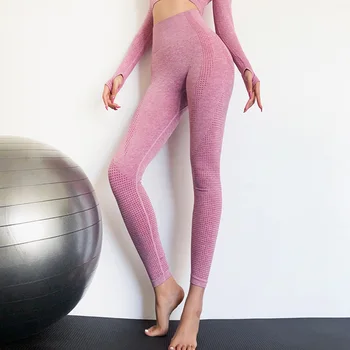 2020 Energie Vitală Fără Sudură Yoga Jambiere Talie Mare Pentru Femei Fitness Funcționare Sport Pantaloni Push-Up Sala De Sport Colanti Colanti Sport Uzura
