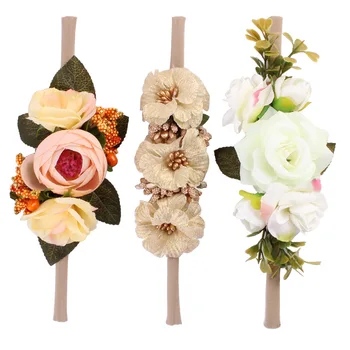 2018 mai recente nou-născuți stil boho flori cu bandă de susținere ins pop floare drăguț bentiță elastică 3ps un set de copii fotografierea cadou