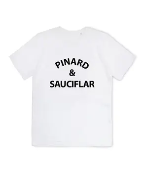 Tricou Homme Pinard Și Sauciflar Franța Expresie Umorului Vin Alcool Saucisson
