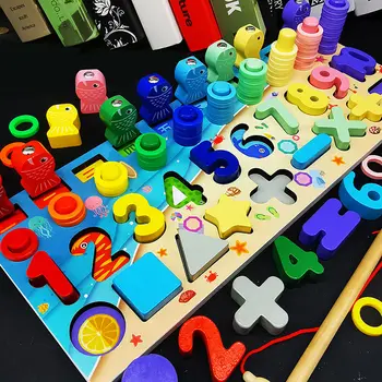 Lemn Montessori Jucarii Educative Pentru Copii Copii De Învățare Timpurie Pentru Sugari Forma De Culoare Placa De Meci Jucărie Pentru Copii De 3 Ani Cadou