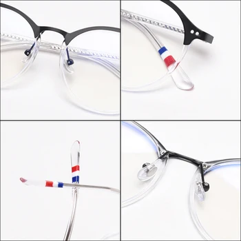Peekaboo calculator rotund rama de ochelari femei acetat de moda optic ochelari pentru barbati formă de cerc obiectiv clar de iarna cadouri