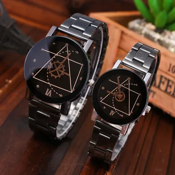 Vintage Oțel Cuarț Ceas de Cuplu Bărbați Femei Hot Vânzarea Stil de Viteze Ceasuri de Moda Casual, Ceasuri Relogio Feminino Ceas LZ2218