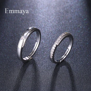 Emmaya Nou Design De Moda Placat Cu Argint Delicat Inel Reglabil Seturi, Cu Mici Zirconia Pentru Iubitorii De Cadou De Nunta Pentru Femei