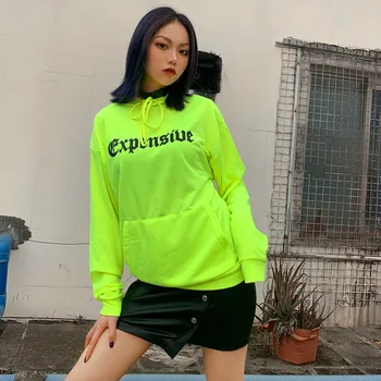 2020 Sexy, Deși Plasă De Topuri Verde Neon Cu Maneci Lungi Pulovere Femei Tricotate, Topuri De Cultură Hanorace Respirabil Sportwear Jachete