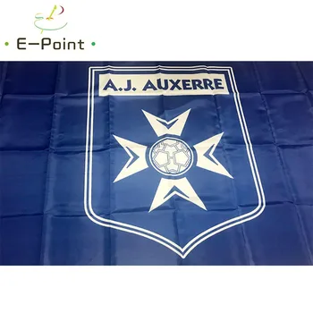 Franța AJ Auxerre 3ft*5ft (90*150 cm) Dimensiuni Decoratiuni de Craciun pentru Casa Pavilion Banner Cadouri