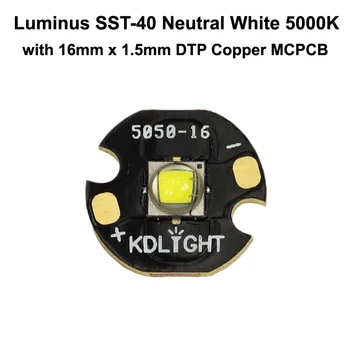 Luminus SST-40 N5 DD Neutru Alb 5000K Emițător LED-uri cu KDLITKER 16mm / 20mm DTP Cupru MCPCB