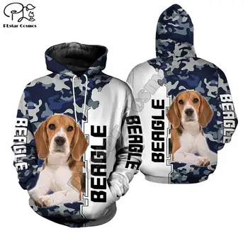 Bărbați femei beagle ediție limitată 3d peste tot imprimate cu fermoar hanorac cu maneca lunga Bluze jacheta pulover de trening G1