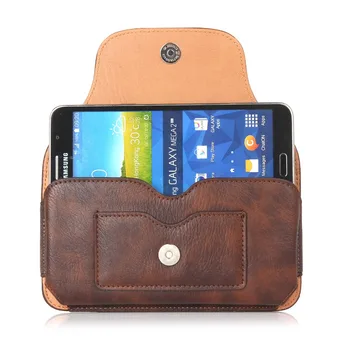 Oamenii 4.5~6.9 inch Portofel din Piele PU Talie Geanta borseta Titularul Cardului de Credit, Caz Telefon Mobil Acoperă pentru Samsung Huawei