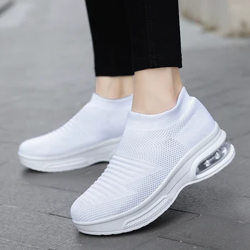 Pantofi de alergare Pentru Femei Dantela-up Adidași de Funcționare Respirabil Rotund Toe Femei Aer ochiurilor de plasă de Pantofi de Sport, Pantofi pentru Femei 2020