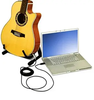 3m Interfață USB de sex Masculin la 6,35 mm Chitara Electrica Cablu Convertor Audio de Studio Cablu de Chitara Calculator Conector Cablu Adaptor