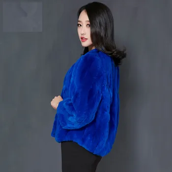 2020 Moda Real Haină de Blană de Iepure Blană Naturală Scurtă Cald Jacheta de Iarna pentru Femei Reale Blana de Iepure Rex Haine Plus Dimensiunea 5xl YQ307