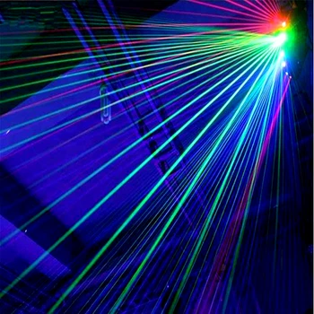 Profesional RGB Lumina Laser 6 Ochii Laster Iluminat DMX Etapa Lumina pentru Disco, Sali de Dans Baruri, KTV Club de noapte de Nuntă de Familie