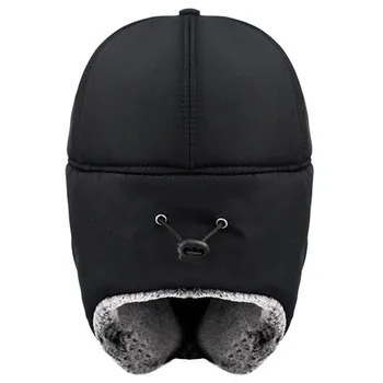 Tendința de Iarnă Termică Bombardier Pălării de Bărbați de Femei de Moda Ureche de Protecție Față de Vânt de Schi Capac cu masca de Catifea Îngroșa Cuplu Pălărie