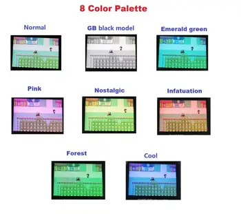 Versiune tactil 8 Modele de Culoare, Luminozitate V2 iPS LCD cu iluminare din spate Pentru Game Boy Advance GBA Consola Și pre-tăiate Shell caz