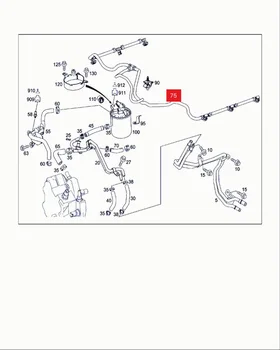 Conducta de retur combustibil Furtun Conducta Injector Furtun de Scurgere linie OE: A6420707832 6420707832 pentru Mercedes W212 W166 W207 ML GL X166 350cdi