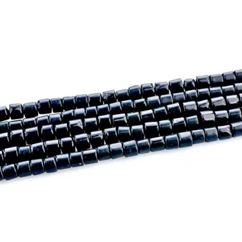 Naturale Obsidian Cilindrice Liber Margele Margele Obsidian Utilizate în a Face Bijuterii DIY Colier Brățară Accesorii