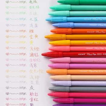 48pcs Monami Plus Pen 3000 de Culoare Pix cu Gel coreean Papetărie Fibre Sfat Art Markeri Jurnal DIY Consumabile Cadou de Scris, de Desen