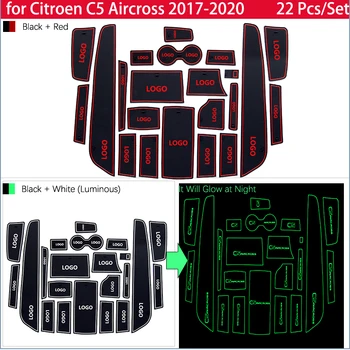 Pentru Citroen C5 Aircross 2017 2018 2019 2020 Cauciuc Anti-alunecare Mat Usa Groove Cupa Telefon Pad Poarta Slot Autocolante Auto Accesorii