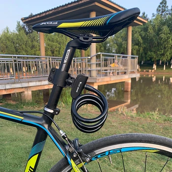 WEST BIKE Biciclete Cablu de Blocare în aer liber, Ciclism Blocare Anti-furt Cu Chei din Sârmă de Oțel de Securitate Accesorii pentru Biciclete 1,2 M de Blocare Biciclete
