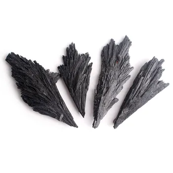 30g/50g Naturale Dur Negru Cianit Coada de Păun Prime de Cristal Reiki Decor Minerale-Specimen de Piatră de Vindecare Diy Cadou